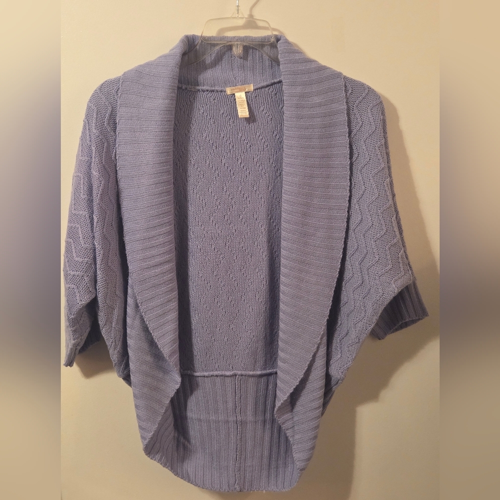 Ambiance Apparel Purple Knit Cardigan